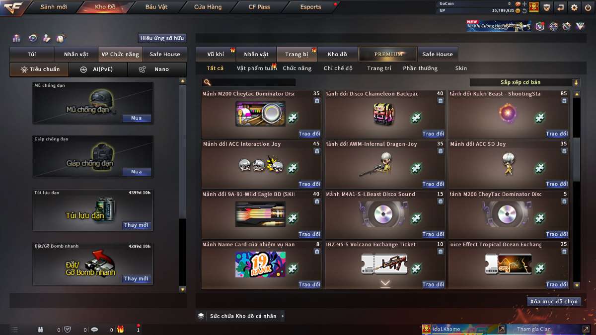 shop acc cf uy tin gia re